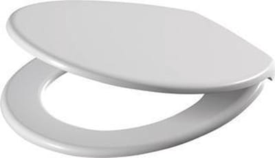 Pagette Rondo - 545696 - toiletzitting met deksel - RVS bevestiging - wit