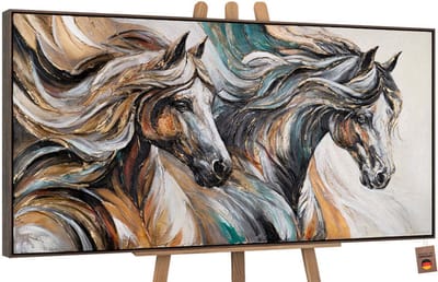 Canvas schilderij handgeschilderd motion energy abstract – YS-Art Gallery – Luxe wanddecoratie voor woonkamer – Modern schilderij voor slaapkamer en hal