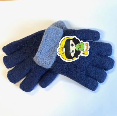 Kinder handschoenen - one size - Kinderhandschoen – Donker Blauw Mix