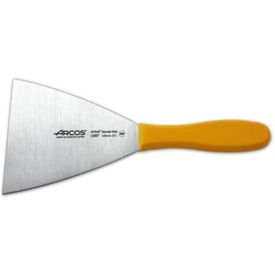 Spatule - Arcos - Modèle 299700 - Acier inoxydable Nitrum - Lame 12,5 x 12 cm - Polypropylène jaune jaune