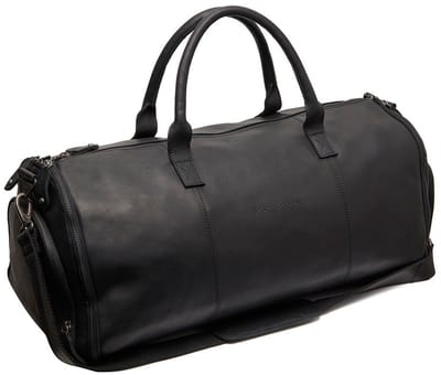 Chesterfield Finlay Waxed Pull Up Reistas met Kledinghoes - Zwart
