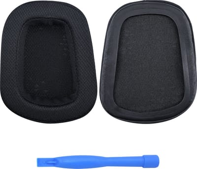 Vervangende Oorkussens voor Logitech G35, G230, G231, G233, G332, G430, G431, G432, G433, G533, G633, G633S, G635, G930, G933, G933S, G935 Hoofdtelefoon van MMOBIEL – Mesh Fabric Oorkussens – Zwart