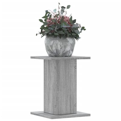 vidaXL - Plantenstandaards - 2 - st - 30x30x40 - cm - bewerkt - hout - grijs - sonoma