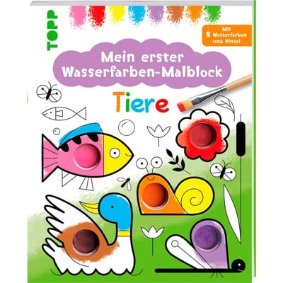 Boek "Mein erster Wasserfarben-Malblock - Tiere"