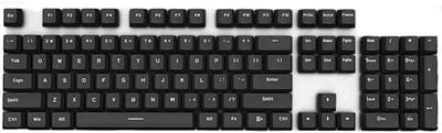 Toetsenbordkapjes - Complete vervangende set van 109 toetsen - Verlichte gesloten tekens - Mechanisch gamingtoetsenbord - Zwart
