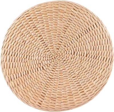 Handgemaakt Rond Vloerkussen van Stro voor Stoelen - Comfortabele Zitting, Tatami Kussen en Theeceremonie Decoratie voor Thuisgebruik