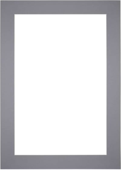 Passe-Partout Fotomaat 20x30 cm - Lijstmaat 36x49 cm - Grijs - Museumkarton - Fotolijst niet inbegrepen