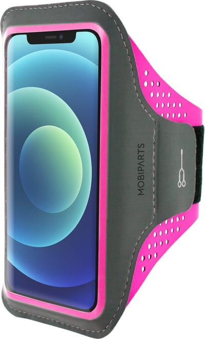 Hardloop Sportarmband geschikt voor Apple iPhone 12 Mini - Roze - Mobiparts