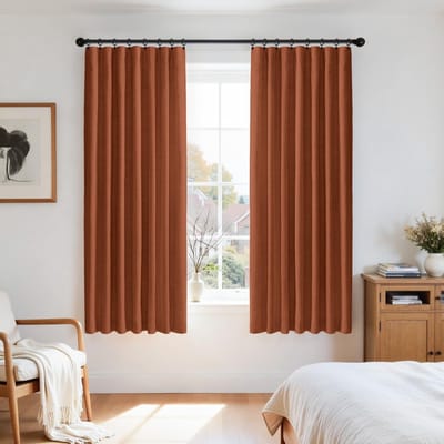 Verduisteringsgordijnen voor slaapkamer, set van 2, 160 x 140 cm (h x b), ondoorzichtige gordijnen met clipringen, stangdoorgang, raamgordijn, ondoorzichtig, voor woonkamer, kinderkamer