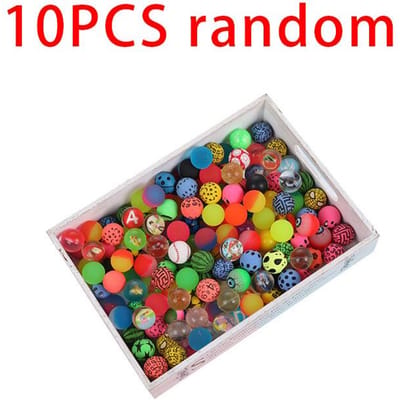 10/20 PCS Balle Élastique Mixte Jouets Amusants Intérieur et Extérieur pour Enfants Balle Élastique Balle Élastique en Caoutchouc Balle Rebondissante Balle Solide Amusante red