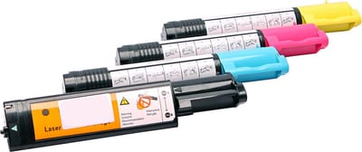 Set 4x ABC huismerk toner geschikt voor Dell 3010cn 3010 cn