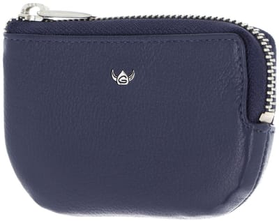 Golden Head Leren sleutelgeval Madrid Schlüsseletui 5106 Blau donkerblauw
