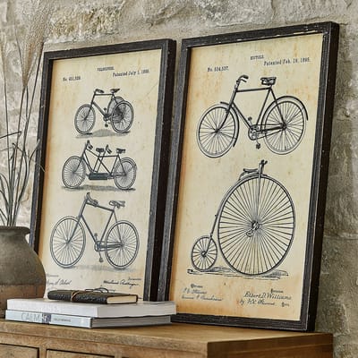 LOBERON Afbeelding set van 2 Golovine zwart/beige