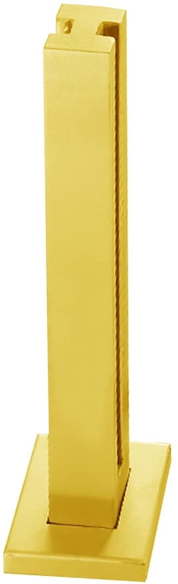 Glazen Relingpaal - Balustrade Paal - Balkon Afschermen - Goudkleurig Metaal - 105 cm - Goud
