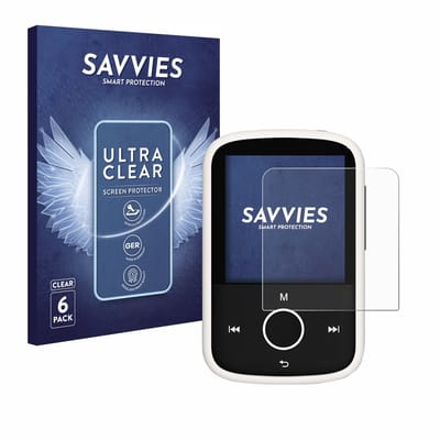 Savvies - Screenprotector voor Majority MP3 16GB - Folie Beschermfolie transparant 6 Stuks