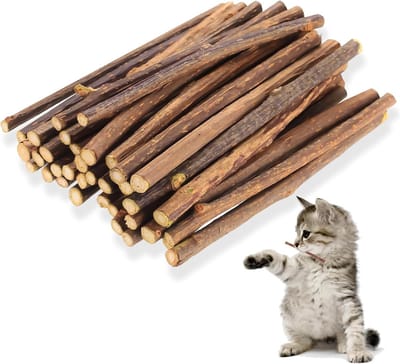 40 stuks Matatabi-sticks voor katten - Natuurlijke speeltjes voor verveling en tandverzorging