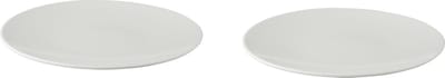 Palmer - White Delight - Bord - 2 stuks - ø 27 cm - Wit - Porselein - Bordenset