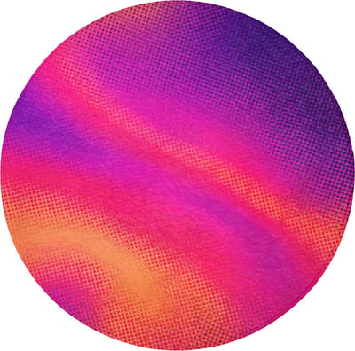 Badmat rond 70x70 cm - Antislip - Abstract - Patroon - Kleurverloop - Badmatten voor badkamer - Badkamermat - Douchemat - Ronde badkamer mat
