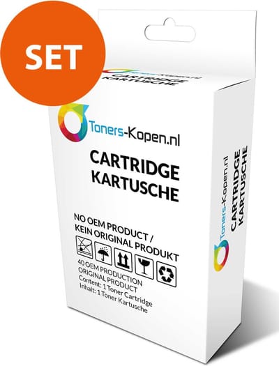 HP 2391975,F6U68AE,302XL / F6U67AE - Inktcartridge Multipack 2-delig - 1x Zwart, 1x Cyaan|geel|magenta - Huismerk Compatible - Geschikt voor HP DeskJet 1110 HP DeskJet 1112 HP DeskJet 2130 HP DeskJet 2132 HP DeskJet 2134 HP DeskJet 3630
