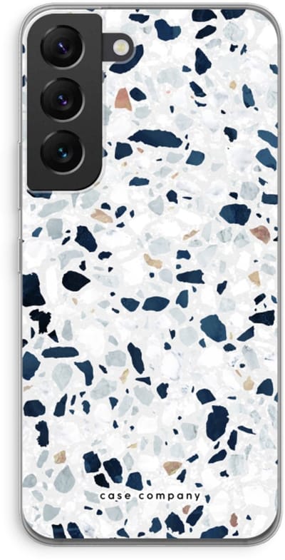 Case Company® - Hoesje geschikt voor Samsung Galaxy S22 hoesje - Terrazzo N°1 - Soft Cover Telefoonhoesje - Bescherming aan alle Kanten en Schermrand