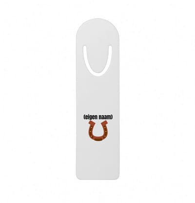 Hacebo® - paarden hoefijzer met eigen naam metalen boekenlegger - Paarden - paarden liefhebbers - iemand die houdt van paarden - verjaardag - cadeau - kado Bladwijzer boekenleggers - 12.7 cm x 3.2cm