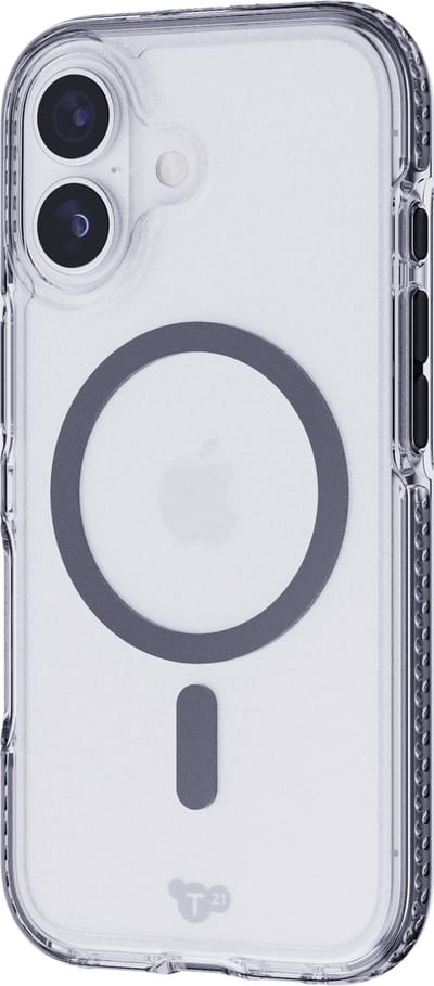 Tech21 Evo Crystal - Telefoonhoesje iPhone 17 - Schokbestendig - MagSafe - 4,9 meter valbestendig