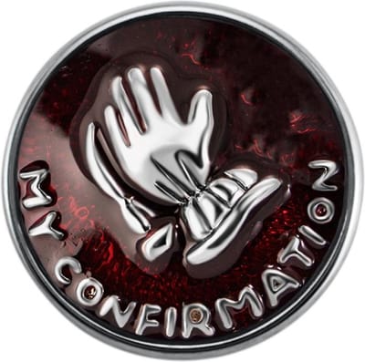 Quiges - Dames Click Button Drukknoop 18mm My Confirmation - EBCM122
