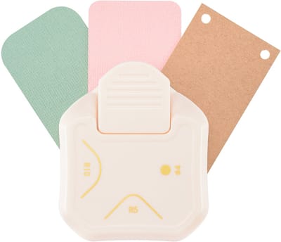 Vaessen Creative Pons - 3 in 1 Hoekpons - 5 - 10 - Ø4 mm - Ivoor