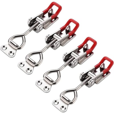 TOVBMUP Spansluiting - Hefboomsluiting - Aanhangwagensluiting - Scharniersluiting - Voor hekken, boxen, aanhangwagens - Draagvermogen 100 kg - 4 stuks