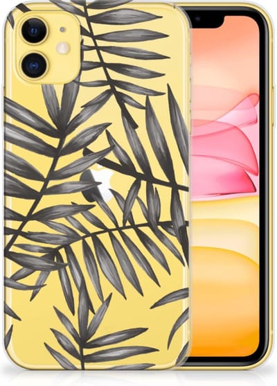 Apple iPhone 11 TPU Case Leaves Grey
