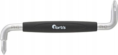 Fortis Hoekschroevendraaier PH1 + PH2 - Dubbelzijdig