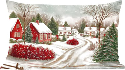 Sierkussens - Kussentjes Woonkamer - 60x40 cm - Kerstsfeer - Landelijk - Rood