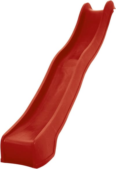 Losse Module Glijbaan / Afrijzer 3 meter Rood voor platformhoogte 150cm | Schuifaf 300cm van HDPE Kunststof voor o.a. Speeltoestel en Speelhuis