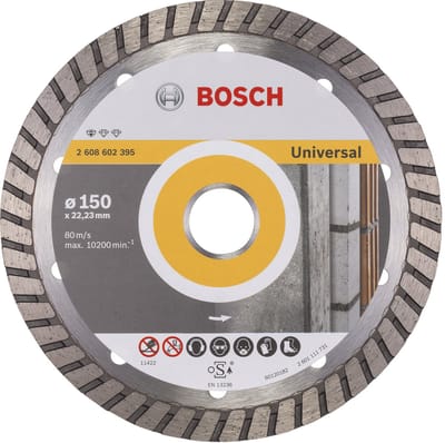 Bosch - Diamantdoorslijpschijf Standard for Universal Turbo 150 x 22,23 x 2,5 x 10 mm
