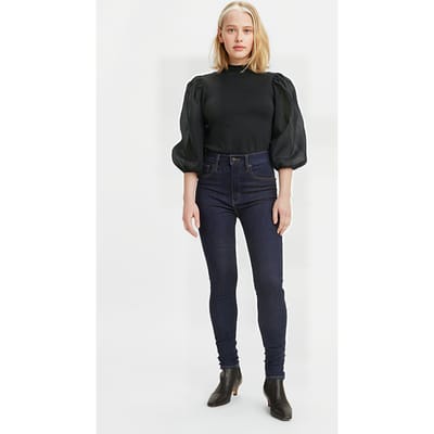 Levi's Mile High Super Skinny Top Shelf Size: W23L30 | Skinny Outlet | Dames | Blauw