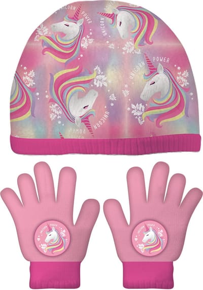 Arditex Winterset Unicorn Meisjes Katoen Roze 3-delig One-size