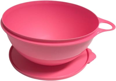 Mengkom met Deksel - Slakom Gistdeeg - Bakken en Salades - Vaatwasmachinebestendig Magnetronbestendig - 25x15 cm 5 Liter - Roze