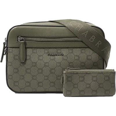 Mini schoudertas van gecoat canvas met leren details Chabrand Icone