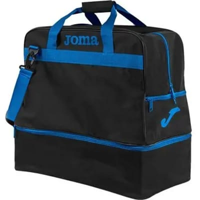 Joma Training III (Large) Sporttas Met Bodemvak - Zwart / Royal | Maat: Uni