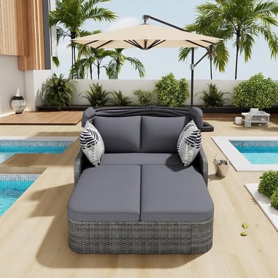 Luxe Zonnebank – Grijs – Industrohome