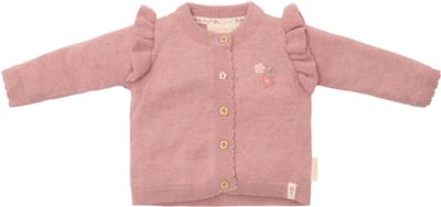 Little Dutch Vest - Maat 50 - Gebreid vest Meisjes - Fairy Pink, Roze - Fairy Garden Newborn