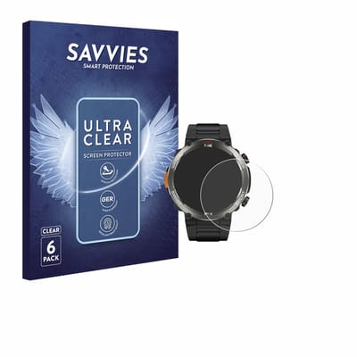 Savvies - Screenprotector voor Yxtel W50Pro 1.45" - Folie Beschermfolie transparant 6 Stuks