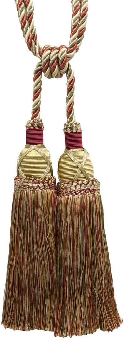 Set van 4 Elegante Criss Cross Dubbele Gordijnkwastjes - Verstelbare Gordijnbinders