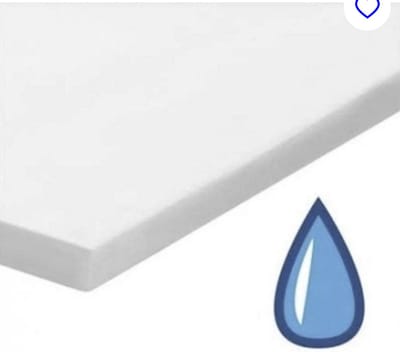waterdicht Matrasbeschemer hoeslakenbadstof- Antibacterieel-Voor Topper-Tweepersoons-200x220 cm- Wit