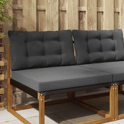 vidaXL - Buitenbankkussen - Polyester - Antraciet - 80 - x - 68,5 - cm