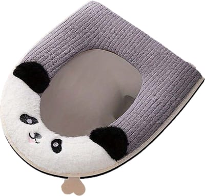 Livano Wasbare Wc Bril Hoes - Toiletbril Cover - Verwarmde Wc Bril - Toiletbril - Wc Deksel - Toiletafdekking - Grijs