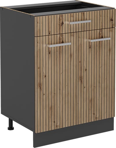 Vicco R-Line Keukenonderkast – 60 cm met lade, zonder werkblad Artisanaal eiken