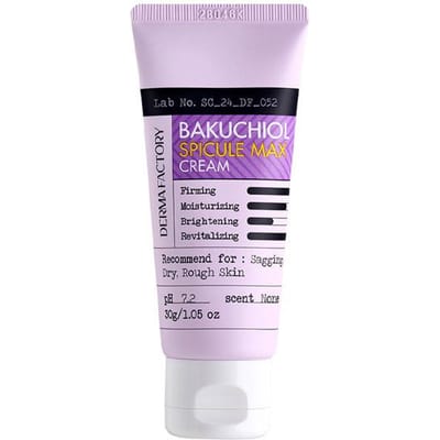 [Derma Factory] Bakuchiol Spicule MAX Crème 30g - Professionele Hoge Intensiteit Herstructurerende Oplading & Geavanceerde Spicule Therapie white