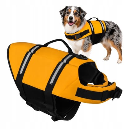 Ilso hondenzwemvest L - 10-20 KG - borstomtrek 50-75 CM - reddingsvest hond met handvat - honden zwemvest