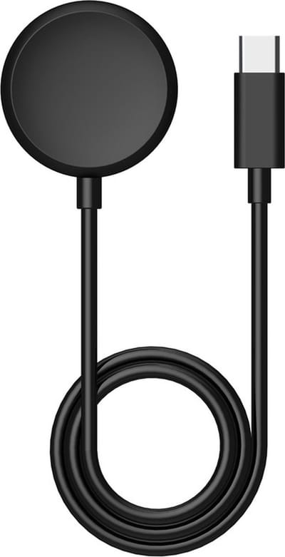 Oplader - USB-C oplaadkabel - geschikt voor Google Pixel Watch - zwart
